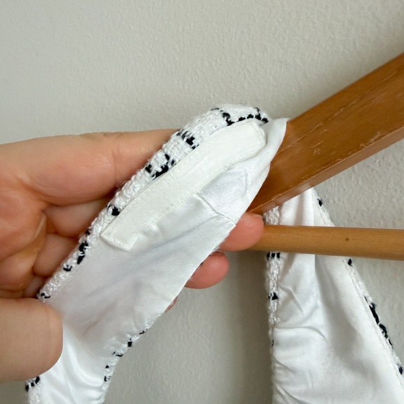 New! MESHKI • Beth Tweed Mini Dress in White Check - Picture 9 of 14